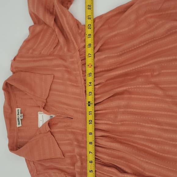 Charmed Hearts NWT Deconstructed Peasant Blouse Women's sz. M - Picture 7 of 9